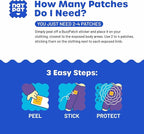 NATPAT BuzzPatch Mosquito Patches for Adults - Plant-Based Mosquito Patches, Non Toxic - The Original All Natural Citronella Essential Oil Insect Patch(40 Pack)