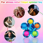 16 Pack Pop Fidget Spinner Toys Party Favors Goodie Bags Stuffers for Kids Adults,Sensory Toys for Its ADHD Autism Stress Relief,Birthday Gifts,Carnival Treasure Box Toy Classroom Prizes Supplies