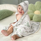 Momcozy Best Wishes Baby Towel with Hooded-Original Design Baby Towel Set -Soft & Absorbent- Shower Gifts or Bath Essential for Infant, Newborn, Toddler