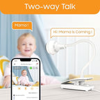 CHILLAX Giraffe Pro Max Baby Monitor, 1080p Full HD Camera with 5” 720p Screen, Privacy Mode, Flexible Gooseneck, Auto-Dimming LED, Two-Way Talk, and Night Vision, Video with Camera and Audio