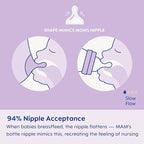 MAM 5oz Easy Start Anti-Colic Baby Bottles, Slow Flow, Breastfeeding-Like Silicone Nipple Bottle, Reduces Colic, Gas, & Reflux, Easy-to-Clean, BPA-Free, Vented Baby Bottles for Newborns, 0-3 Months