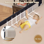 BABY JOY Double Sided Bed Rail Guard, 2 Pack, Extra Long, Swing Down for Convertible Crib, Folding Baby Safety Bedrail for Kids Twin Full Size Queen King Mattress, Rails for Toddlers (Dark Gray, 71")