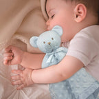 Pro Goleem Teddy Bear Lovey Baby Security Blanket for Boys and Girls Unisex Soft Lovie Baby Gifts for Newborn Toddler Snuggle Toy Stuffed Animal Blue 16 Inch