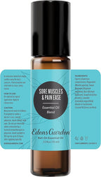 Edens Garden Sore Muscles & Pain Ease Essential Oil Roll-On Blend- 100% Pure Premium Grade, Natural, Therapeutic, Aromatherapy, Kid & Skin Safe, The Best for Body Pre-Diluted 10 ml (.33 fl oz)