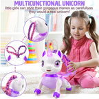 Unicorn Toys for Girls Age 4-6: Robot Pets for Kid Remote Control Robot Toy for Ages 5-7 Smart Robots Girl Toy 4-5 Robot Toy for Kid 8-12 Birthday Gifts for 3 4 5 6 7 8 Year Old Girl, Purple