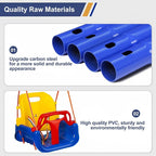 Toddler Swing Set, 3-in-1 Baby Swing Outdoor/Indoor, Toddler Swing&Jumper with Foldable Metal Stand, Baby Swing Outdoor for Aged 6 Months to 10 Years Old