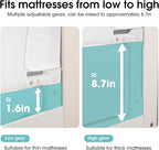 Baby Bed Rail Guard for Toddlers -59" Toddler Bed Rails for Twin, Full, Queen, King Bunk Size Bed Swing Down Bedrail Extral Tall Child Safety Side Railing Guards for Kids White