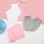 BQUBO Newborn Infant Toddler Mittens No Scratch Cotton Elastic Wrist Gloves Hypoallergenic for 0-6 Months Baby Boys Girls