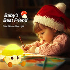 Mushroom Night Light for Kids, Cute Silicone Night Light, 7 Adjustable Color Breathing Mushroom Lamp, Rechargeable USB LED Touch Light for Children's Room Decor, Christmas Birthday Gift (Red)