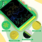 BKM LCD Writing Tablet for Kids, Educational Toddler Toys, Colorful Doodle Board Drawing Tablet with Screen Lock & Erase Button, Dinosaur Toys for Ages 3-8, Birthday Gifts for Boys Girls,8.5 inch