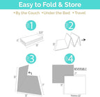 JumpOff Jo - Extra Large Waterproof Foam Padded Play Mat for Infants, Babies, Toddlers, Play Pens & Tummy Time, Foldable Activity Mat, 77 x 70 x 0.6 inches