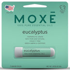 MOXĒ Eucalyptus Essential Oil Nasal Inhaler, Sinus & Congestion Relief, Daily Relaxation, Stress Relief, Therapeutic No-Mess Aromatherapy, Pure and Natural, Made in USA (1 Pack)