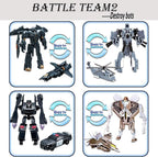 8 Pcs Mini Car Robot Toys, 3.5-inch Small Hero Action Figures, Birthday Favors Toys for Kids Age 5 and up.