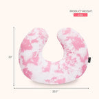 Dream On Me Beeboo Nursing Pillow and Positioner, Breastfeeding and Bottlefeeding Pillow, Removable and Washable Pillow Cover, Soft and Breathable Fabric, Pink