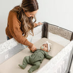 lulumoon Pack and Play Sheets Muslin: Cotton Fitted Sheets for Chicco Pack N Play - Soft Playard Sheets for Boys and Girls 2Pack