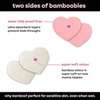 Bamboobies Women’s Nursing Pads, Reusable and Washable for Daily Use, Leak-Proof Pads for Breastfeeding, Pink, 12 Pads