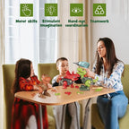 Laradola Dinosaur Toys for 4 5 6 7 8 Year Old Boys, Take Apart Dinosaur Toys for Kids 3-5 5-7 STEM Construction Building Kids Toy with Electric Drill, Party Birthday Gifts