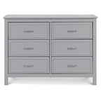 DaVinci Charlie 6-Drawer Double Dresser in Grey