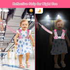 Accmor Toddler Harness Leash, Reflective Kid Harness with Anti Lost Wrist Link, Child Walking Harness Baby Leash Wristband Belt with Key Lock Design for Boys Girls to Outdoor Travel