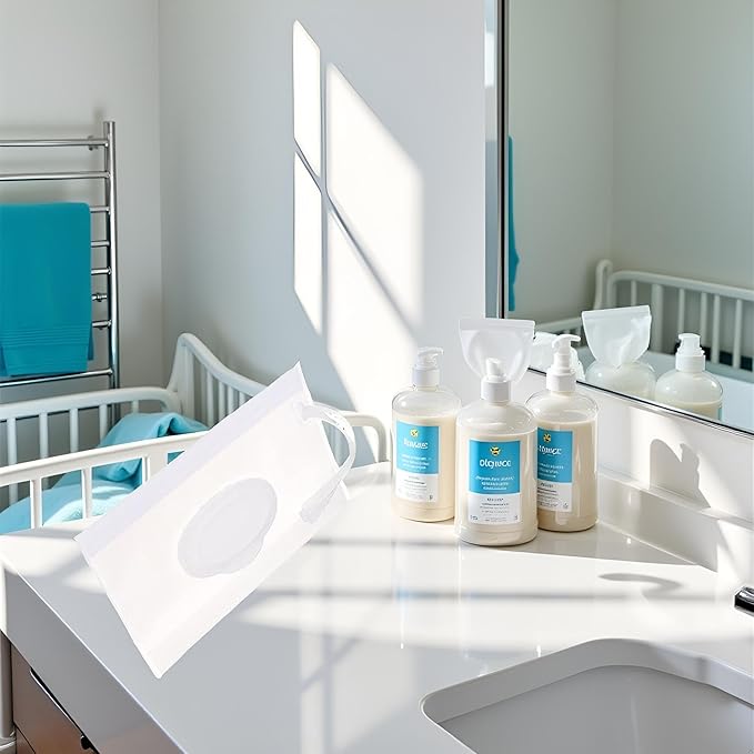 Transparent Baby Wipe Case Travel Holder Keeps Wipes Moist Set of Wet Wipes Holders Cases Portable Travel On The Go Refillable Dispenser Container, Diaper Wipe Holders