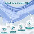 Sasttie Pregnancy Pillows for Sleeping, U Shaped Cooling Full Body Pillow with Removable Cover, Pregnant Women Must Haves, Maternity Essential, Light Blue