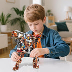 2 in 1 Transforming Eagle Mecha Robot Building Set，587 PCS Compatible with Lego Ninja Mech STEM Construction Toy for Kids Aged 6+（Eagle & Mech）