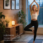 Aromatherapy Essential Oil Diffuser with Jasmine Oil, 6 in 1 Ultrasonic 100ML Aromatherapy Scent Humidifier Vaporizer with Dense fine Mist, Timer, Auto-Off (Summer-Jasmine)