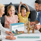 Toy Camel STEM Wooden Building Blocks -Chinese Mortise and Tenon Assembled into Various Shapes,Educational Toy Gifts for Kid and Classroom,Montessori STEM Toys for Ages 5+ and Teens-37 Pcs