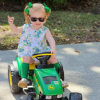 Wee Ones Girls' Plain Wrap Classic Grosgrain Hair Bows on a WeeStay No-Slip Hair Clip, Handmade, Small, Green