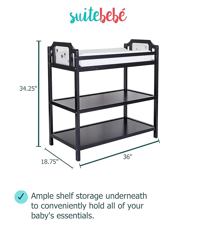 Suite Bebe Celeste Changing Table Black