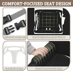 2 in 1 Toddler Swing & Baby Jumper, Foldable Baby Jumper with Soft Cushion, Foldable Indoor & Outdoor Use, Easy to Install & Store Swing Sets for Backyard Play (Black)