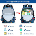 Accmor Toddler Backpack with Leash, Cute Baby Backpack with Anti Lost Wrist Link, Mini Kids Backpack Leash Walking Harness for Travel, Adjustable Excavator Backpack Tether for Boys Girls Ages 1-3