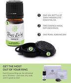 Essence Wearable Aromatherapy Nasal Diffuser – Stress Relief Essential Oil Nose Ring Refresh Kit – Personal Scent Clip for Travel, Work & Everyday Use – Made in USA