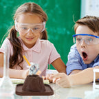 Volcano Science Kit for Kids：School Figure Model Experiment，DIY Demonstration Props Erupting Volcano Toy Fun Educational Science Experiment for Ages 4-6 Perfect for Group Activities and Stem Learning