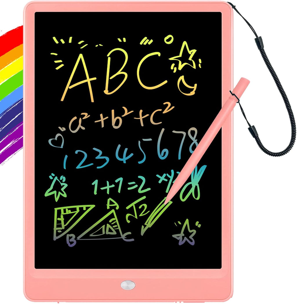 ORSEN LCD Writing Tablet 10 Inch, Colorful Doodle Board Drawing Pad for Kids, Toddler Toys for 3 4 5 6 7 8 Year Old Girls Boys Gifts (Pink)