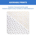 Delta Children 100% Cotton Flannel Baby Receiving Blankets for Girls and Boys – 30x30 Inches (Pack of 2), Safari Friends