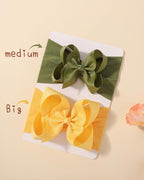 doboi 4 Inch 20pcs Baby Headbands Baby Girl Hair Bows Infant Newborn Toddler Baby Bows and Nylon Headbands Bows for Baby Girls Hair Accessories