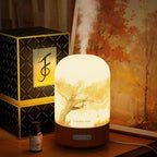 Oil Scent diffusers for Home with Frankincense Oil, 6 in 1 Ultrasonic 100ML Aromatherapy Scent Humidifier Vaporizer with Dense fine Mist, Timer, Auto-Off (Autumn-Frankincense)