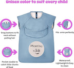Mom'so cool bib set, Cool baby blue color for both boys & girls, Aged 6-months old and above, Waterproof, Lightweight & Multi-purpose (All-in-one)