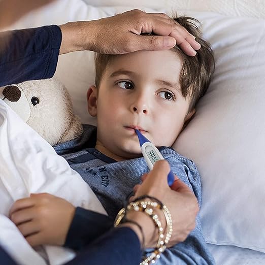 Thermometer for Baby, 2 Packs, Rectal Digital Thermometer with 10 Seconds Fast Reading (Dark Blue+Green)