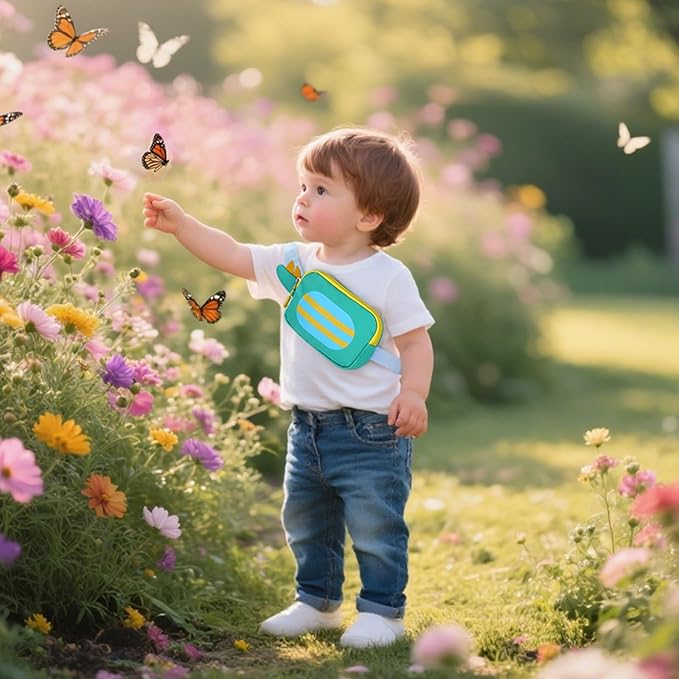 Accmor Toddler Leash Backpack with Anti Lost Wrist Link, Cute Dinosaur Bag Children Safety Walking Harness with Removable Little Pouch, Kids Travel Essential Mini Back Pack with Tether for Baby Boys