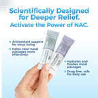 Sinus Rinse Kit, 30PK NAC and Saline Packets for Nasal Rinse, Gravity Rinse Bottle, Alternative to Neti Pot, Helps with Allergy, Congestion, Cold Symptoms