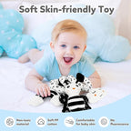 Car Seat Toy,Stroller Toys,Car Seat Toys for Babies 0-6 months Boy Girl,Spiral Hanging Stroller Black and White High Contrast Sensory Toy Newborn Plush Activity Toys Thank You Gifts for 0 3 6 9 Months