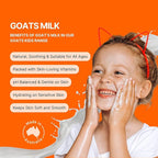 Goat Milk Kids Organic Body Wash: Balance and Moisture for Kids and Babies' Skin, 10.1 Fl oz