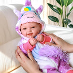 BABESIDE Lightweight Baby Doll Set – 15" Realistic Soft Doll for Girls, Easy to Carry & Hug – Pretend Play & Gift for Toddlers