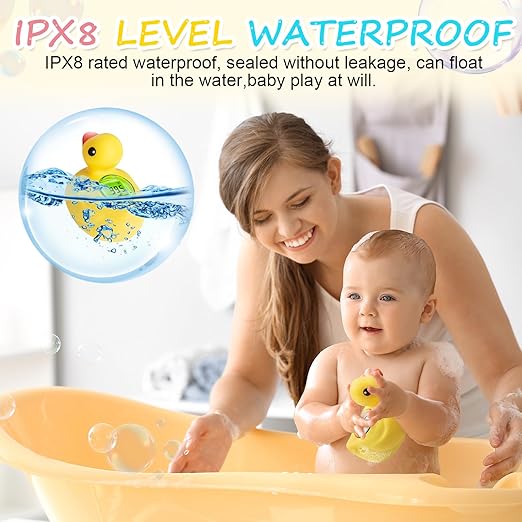 Baby Bath Thermometer-IP68 Waterproof-BPA-Free Bath Thermometer Baby Safety-Fast Temperature Reading& Backlit Display for Infants, Toddler by AXHHTVCGY