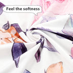 Pea Pod Nursing Pillow Cover for Baby Girl, Stretchy Removable Slipcover for Breastfeeding Pillows, Ultra Soft Comfortable Nursing Pillowcase, Baby Must Have (Pink Floral)