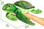 Realistic Big Sea Turtle Stuffed Animal,Plush Turtle Toys,Perfect Sea Turtle Present for Kids, Stuffed Animals Toys,Birthday,Christmas-14 inch