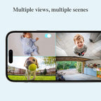 Sense-U Battery Baby Monitor Smart Security Camera, Indoor/Outdoor Use, AI Breathing Detection, 1080p Video Monitor, Weatherproof Wireless Camera, 2-Way Audio, No Monthly Fee