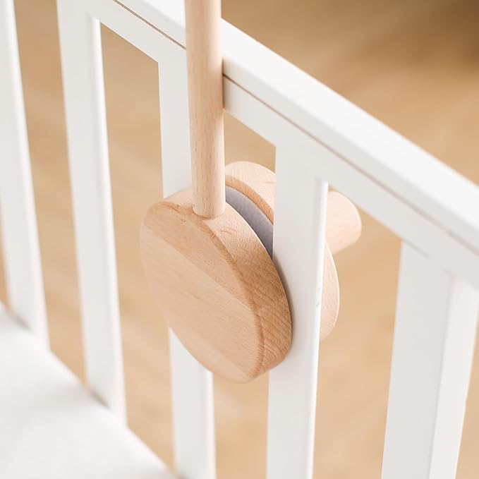 Baby Crib Mobile Arm,HBM Wooden Mobile Arm for Crib Mobile Hanger for Crib Baby Girl Nursery Decor